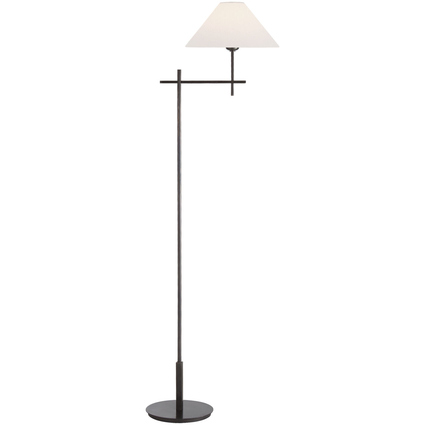 J. Randall Powers Hackney 52.5 inch 2.00 watt Bronze Cordless Bridge Arm Floor Lamp Portable Light