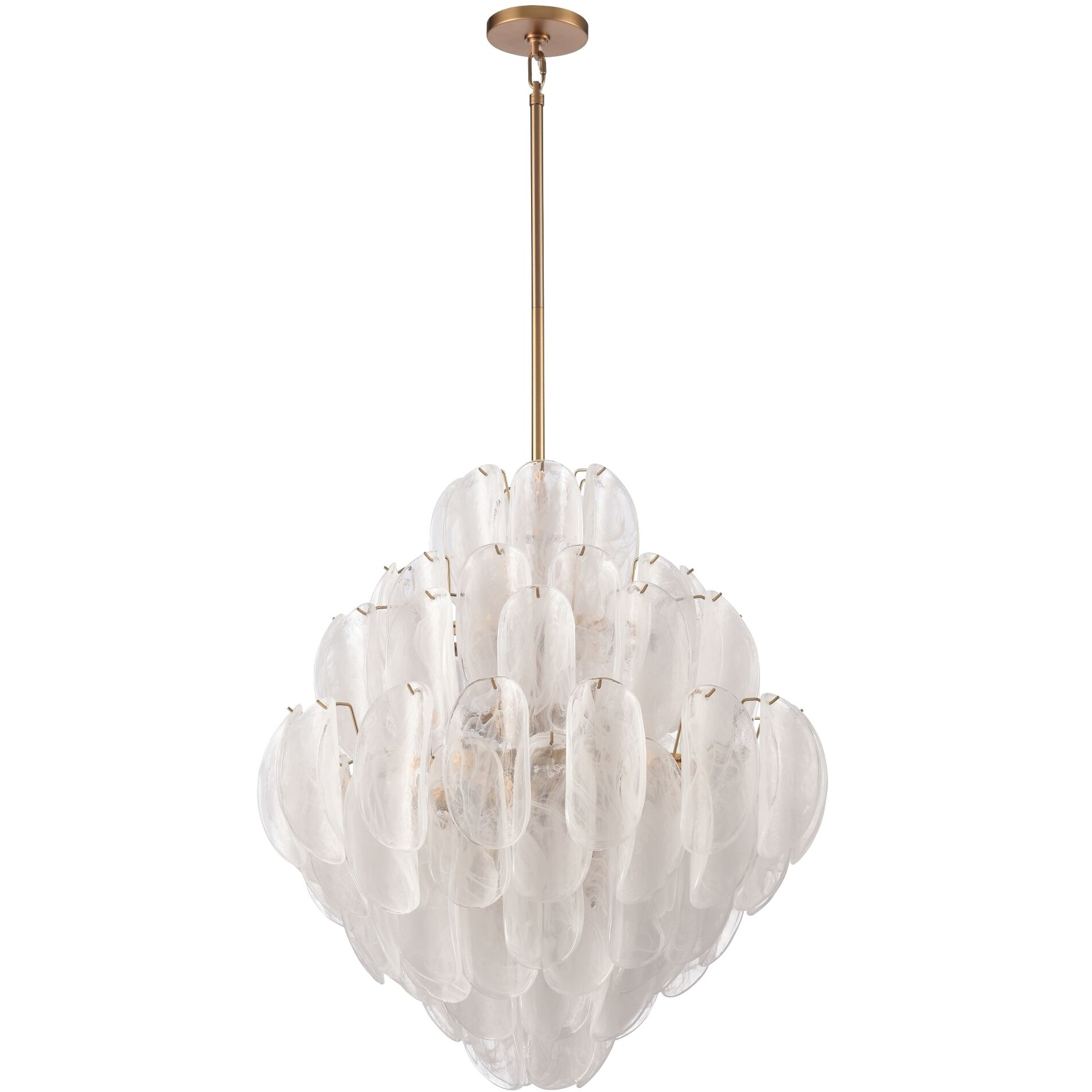 Chateau 20 Light 31.5 inch Satin Brass Pendant Ceiling Light