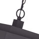 Oslo 4 Light 13.75 inch Bronze with Antique Brass Candles Outdoor Pendant Lantern