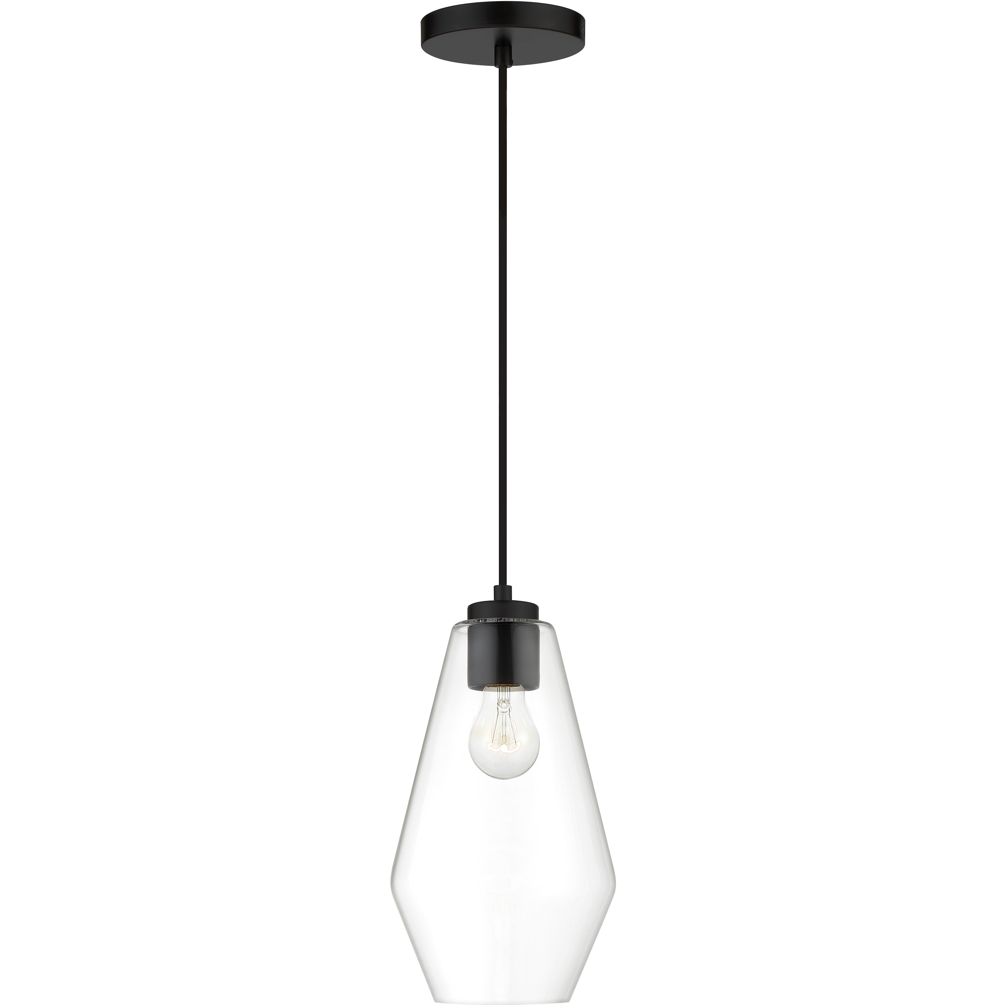 Clarity 1 Light 6.75 inch Coal Mini Pendant Ceiling Light
