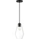 Clarity 1 Light 6.75 inch Coal Mini Pendant Ceiling Light