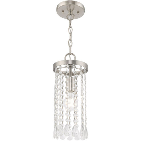 Elizabeth 1 Light 6 inch Brushed Nickel Mini Pendant Ceiling Light