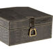 Wildwood 6 inch Black Crocodile Box