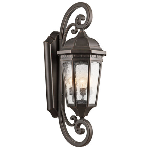 Courtyard 3 Light 13.50 inch Outdoor Wall Light