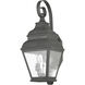 Exeter 2 Light 22 inch Charcoal Outdoor Wall Lantern