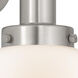 Bell 1 Light 6.5 inch Brushed Satin Nickel Sconce Wall Light