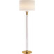 AERIN Riga 60.25 inch 60.00 watt Hand-Rubbed Antique Brass with Crystal Floor Lamp Portable Light