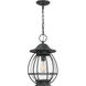 Boston 1 Light 11 inch Mottled Black Mini Pendant Ceiling Light, Small