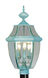 Monterey 3 Light 23.5 inch Verdigris Outdoor Post Top Lantern
