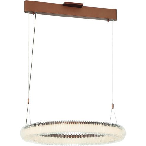 Roulette LED 25.75 inch Satin Bronze Pendant Ceiling Light