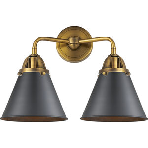 Nouveau 2 Appalachian LED 16 inch Brushed Brass Bath Vanity Light Wall Light in Matte Black