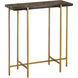 Flying 23.25 X 22 inch Natural and Gold Side Table
