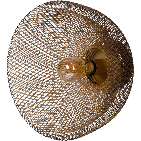 Modern Chic 13.8 inch Antique Gold and Black Wall Lamp Wall Light