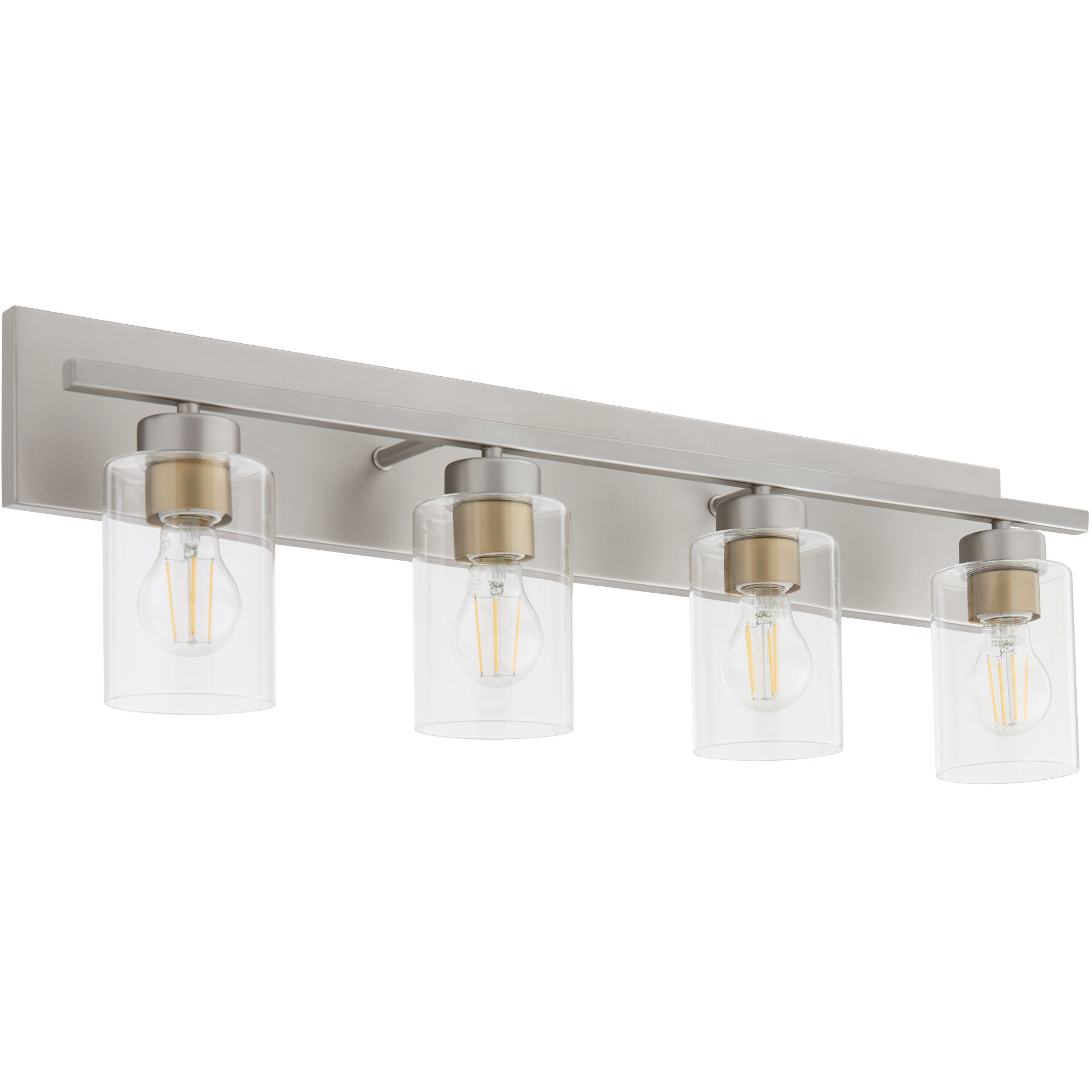 Carter 4 Light 30 inch Satin Nickel Vanity Light Wall Light
