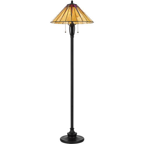 3105 Tiffany 61 inch 60.00 watt Dark Bronze Floor Lamp Portable Light