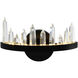 Juliette LED 12 inch Black Wall Light