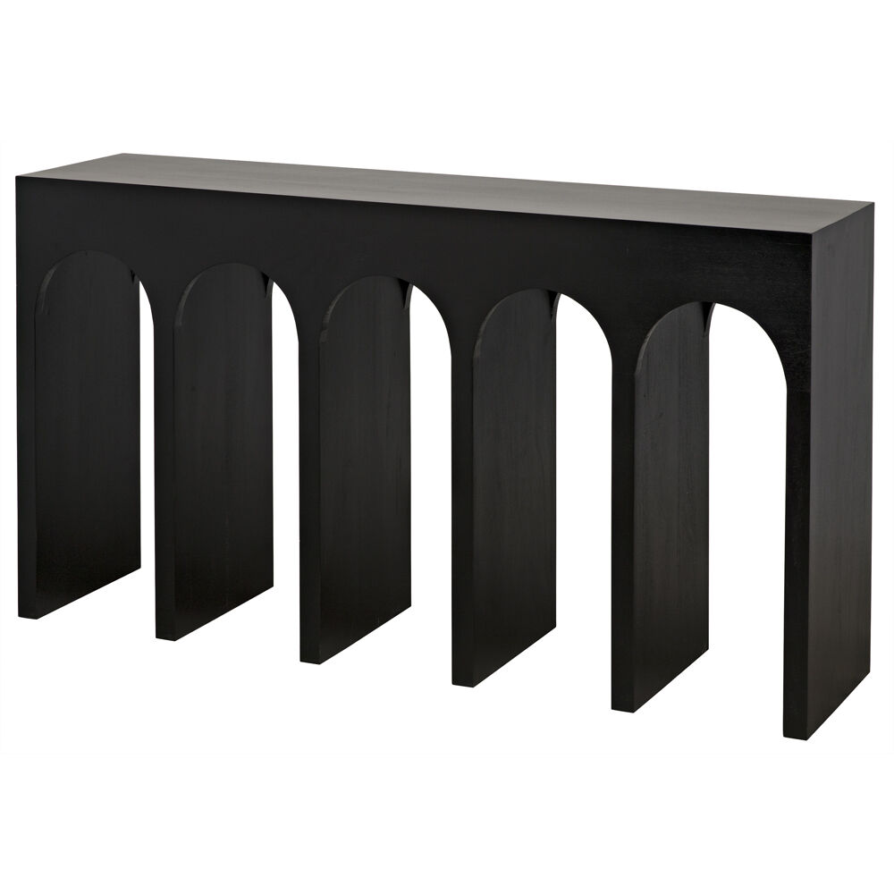Bridge 59 X 14 inch Hand Rubbed Black Console