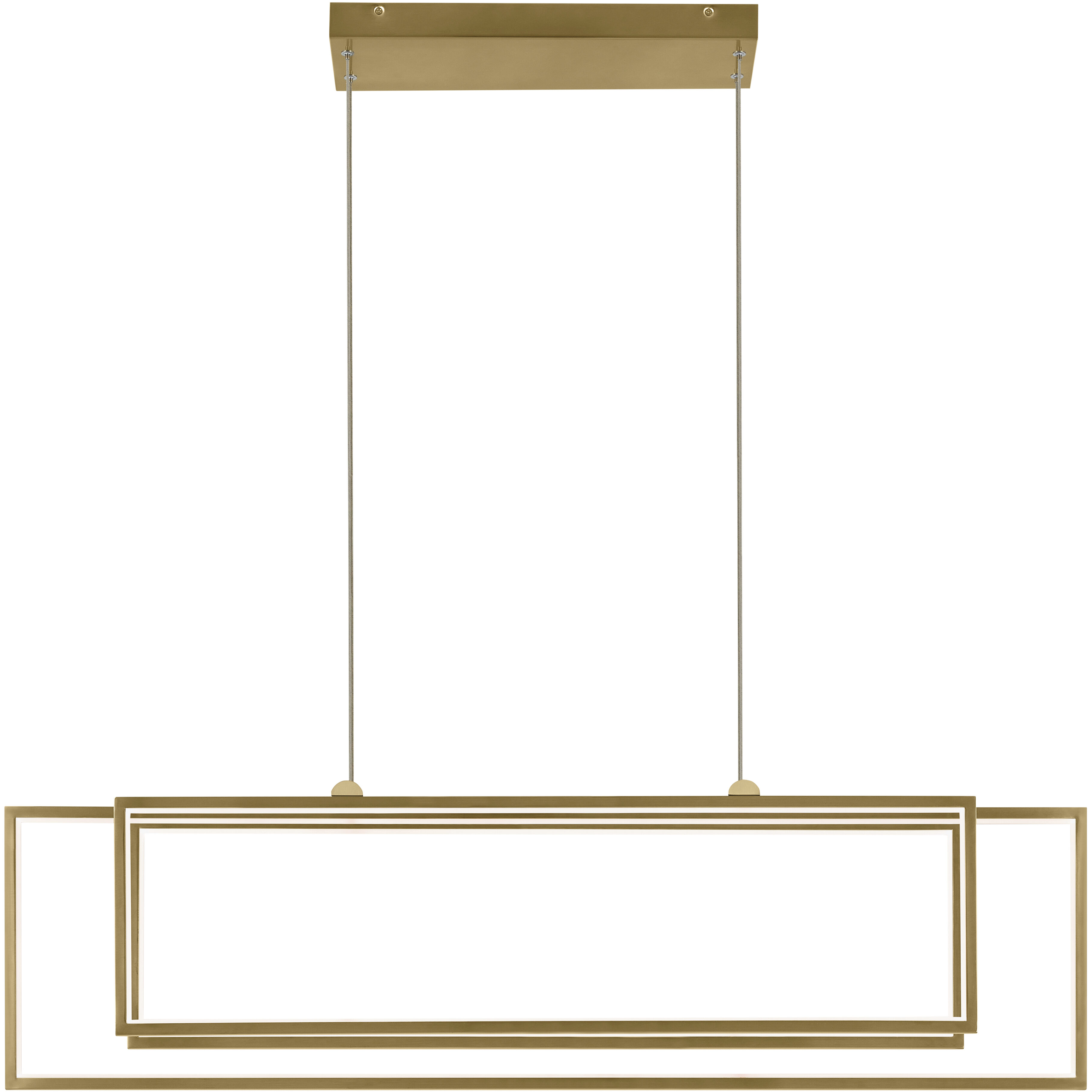 Jestin LED 5.75 inch Champagne Gold Chandelier Ceiling Light, Single