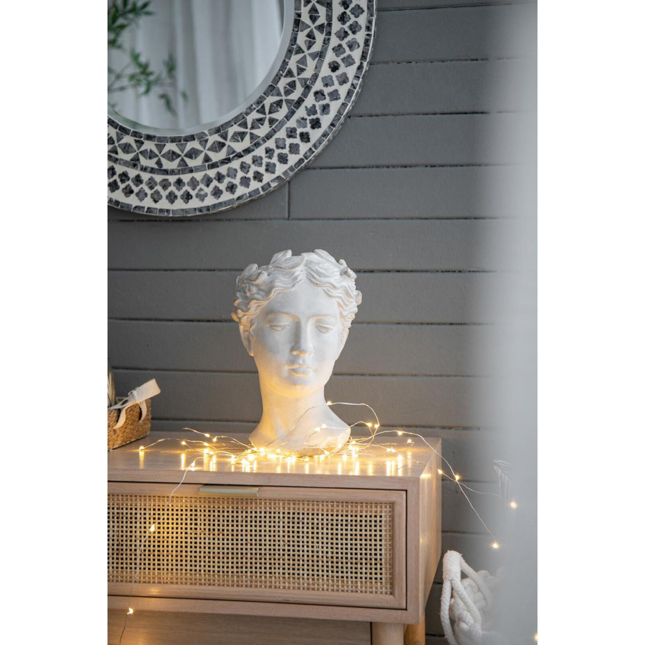 Visage White Wash Outdoor Vase