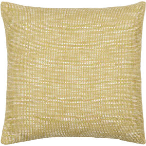 Margay 20 X 20 inch Mustard/White Accent Pillow