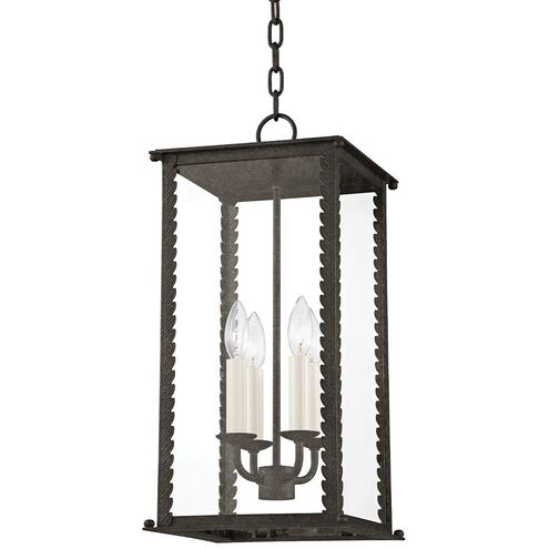 Zuma 4 Light 10 inch French Iron Outdoor Pendant