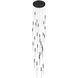 Main St. LED 30 inch Black Multi Port Pendant Ceiling Light