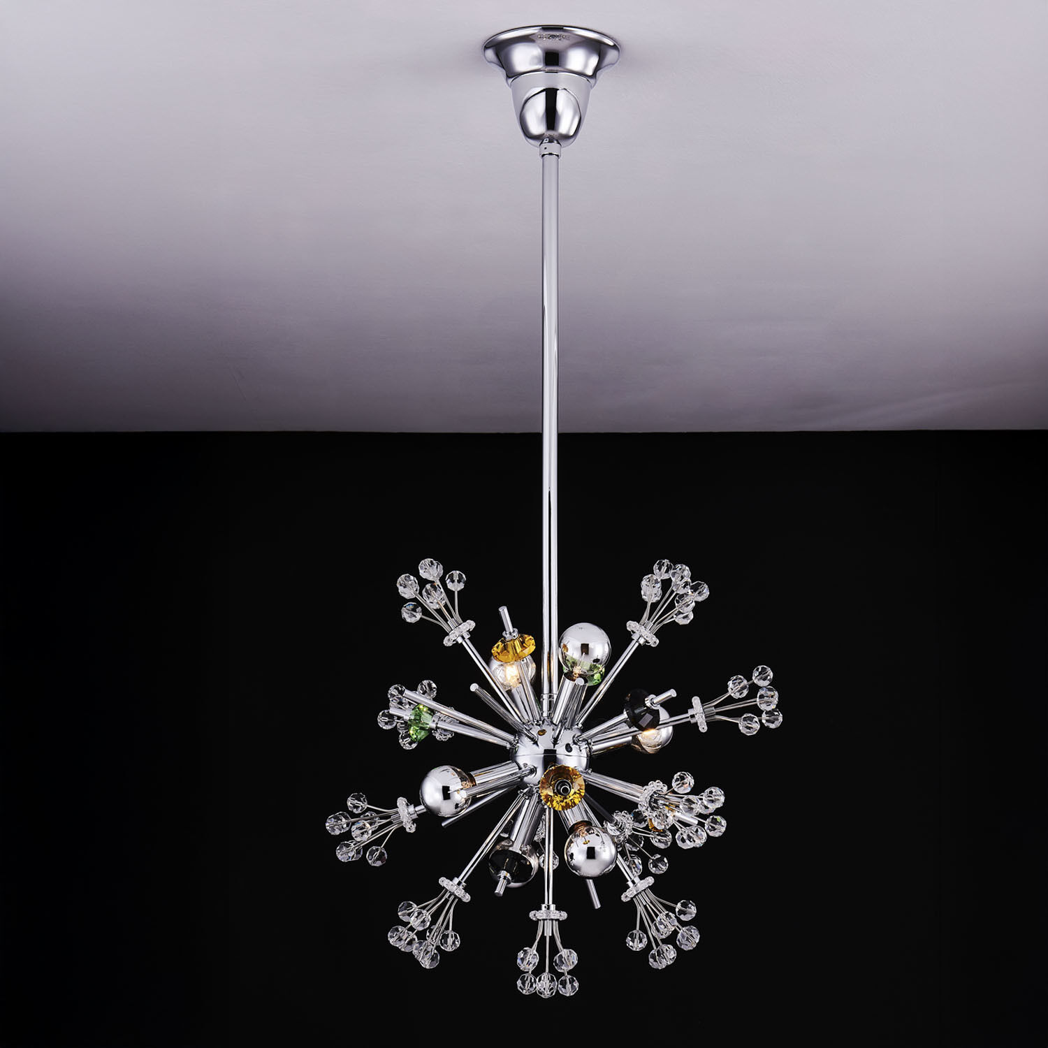 Constellation 6 Light 13 inch Polished Chrome Pendant Ceiling Light
