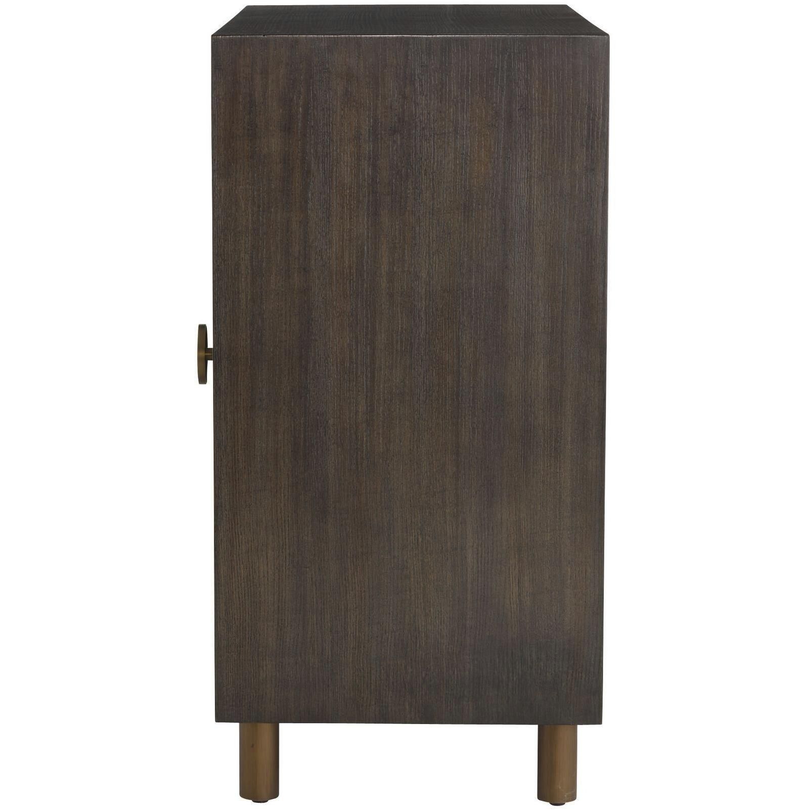 Keanu Truffle Burl and Truffle with Vintage Brass Cabinet