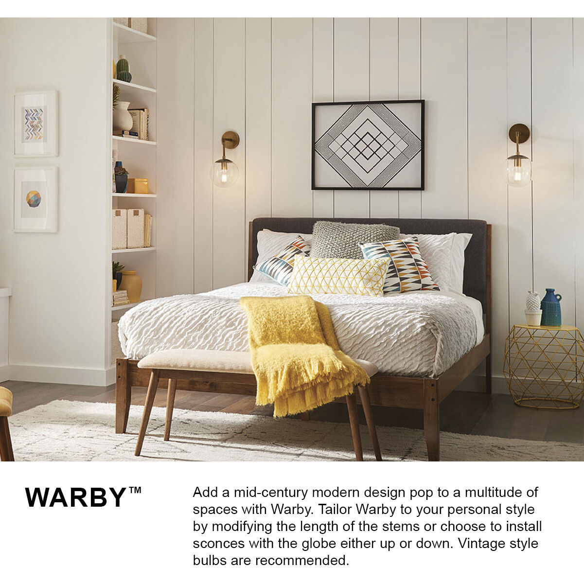 Warby 1 Light 8 inch Aged Zinc with Heritage Brass Indoor Wall Sconce Wall Light in Clear
