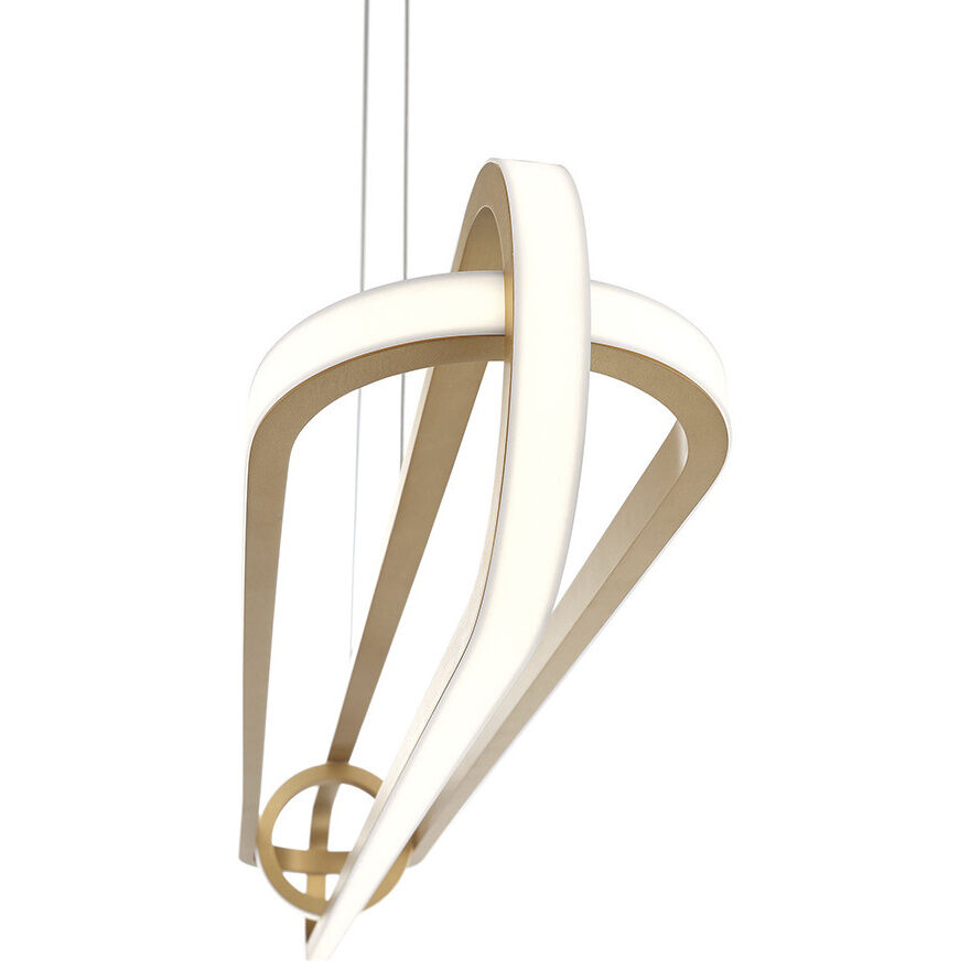 Demark Linear Chandelier Ceiling Light in Gold