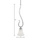 Elipse 1 Light 6 inch Brushed Nickel Mini Pendant Ceiling Light