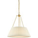 Lytham LED 24.25 inch Antique Gold Leaf Pendant Ceiling Light