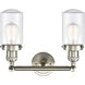 Franklin Restoration Dover LED 14 inch Brushed Satin Nickel Bath Vanity Light Wall Light in Clear Glass, Franklin Restoration