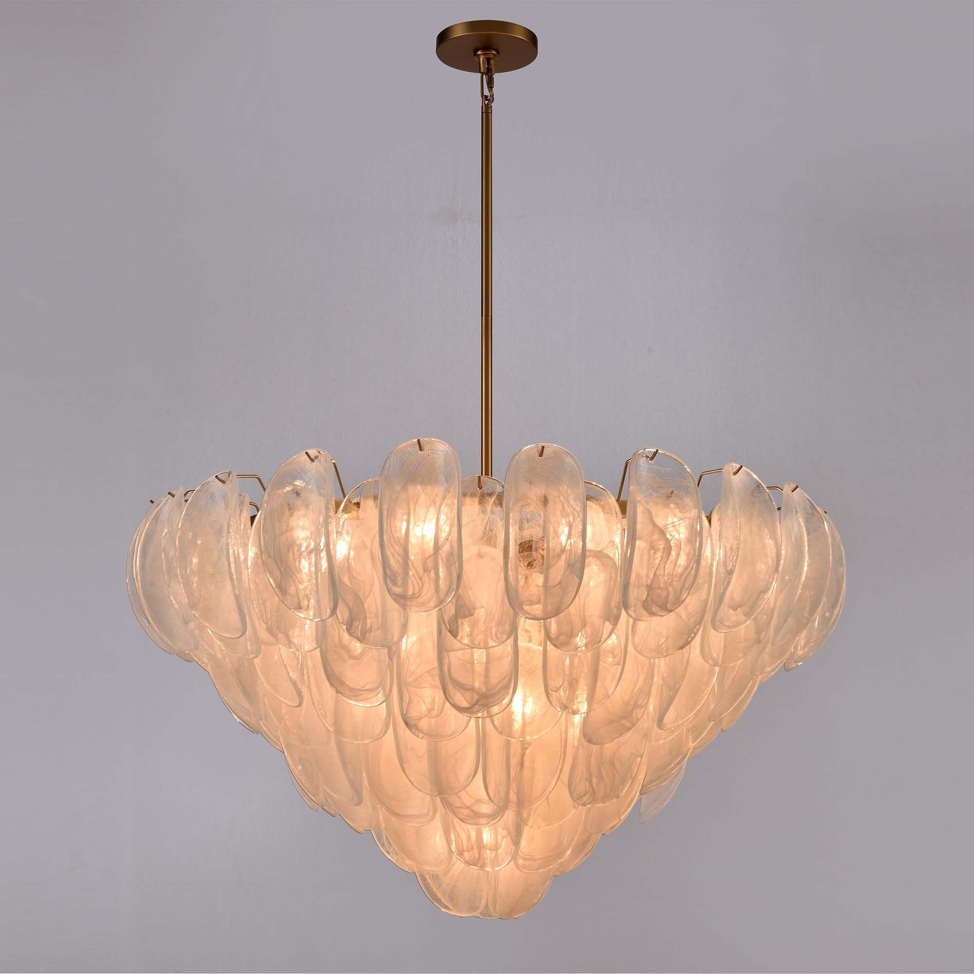 Chateau 17 Light 39.5 inch Satin Brass Pendant Ceiling Light