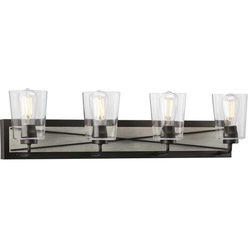 Briarwood 4 Light 34.75 inch Graphite Bath Vanity Wall Light