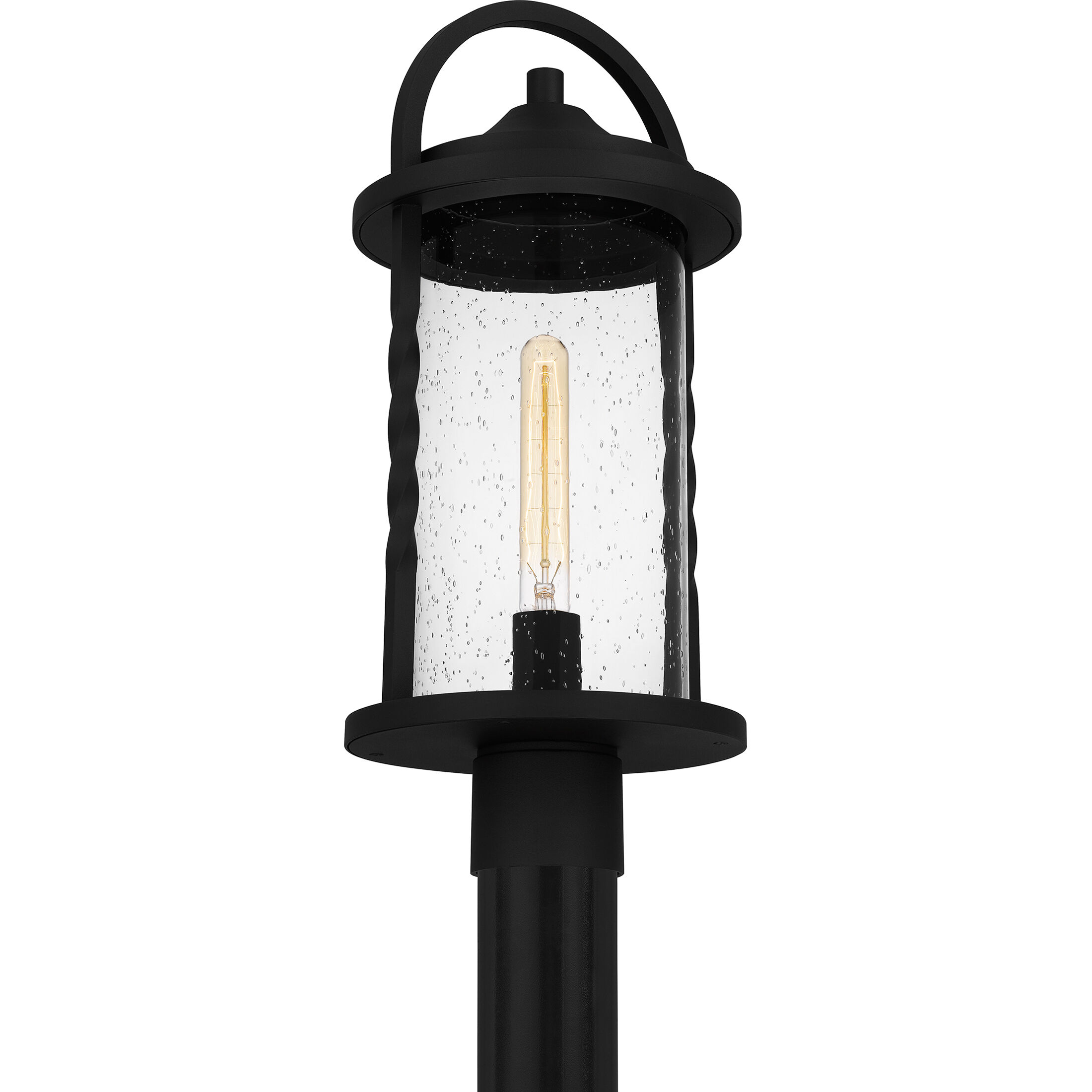 Reece 1 Light 20 inch Earth Black Outdoor Post Lantern
