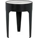 Cylinder 24 X 18 inch Matte Black Side Table, Small