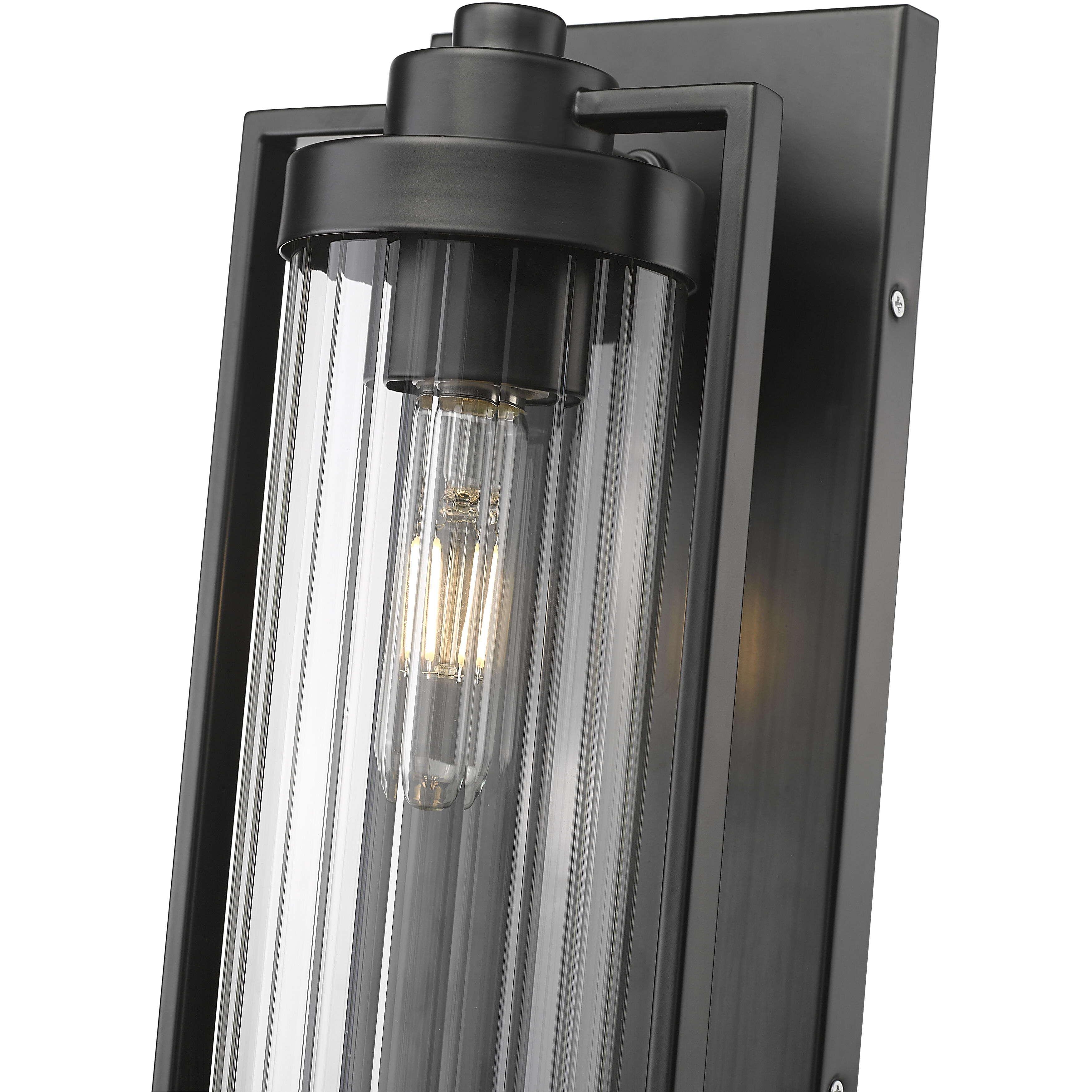 Braselton 1 Light 14 inch Powder Coated Black Outdoor Wall Sconce