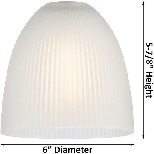 Ballston Castile 1 Light 6 inch White and Polished Chrome Mini Pendant Ceiling Light in Clear Glass, Ballston