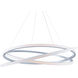 Veloce LED 48 inch Titanium Chandelier Ceiling Light in 48in.