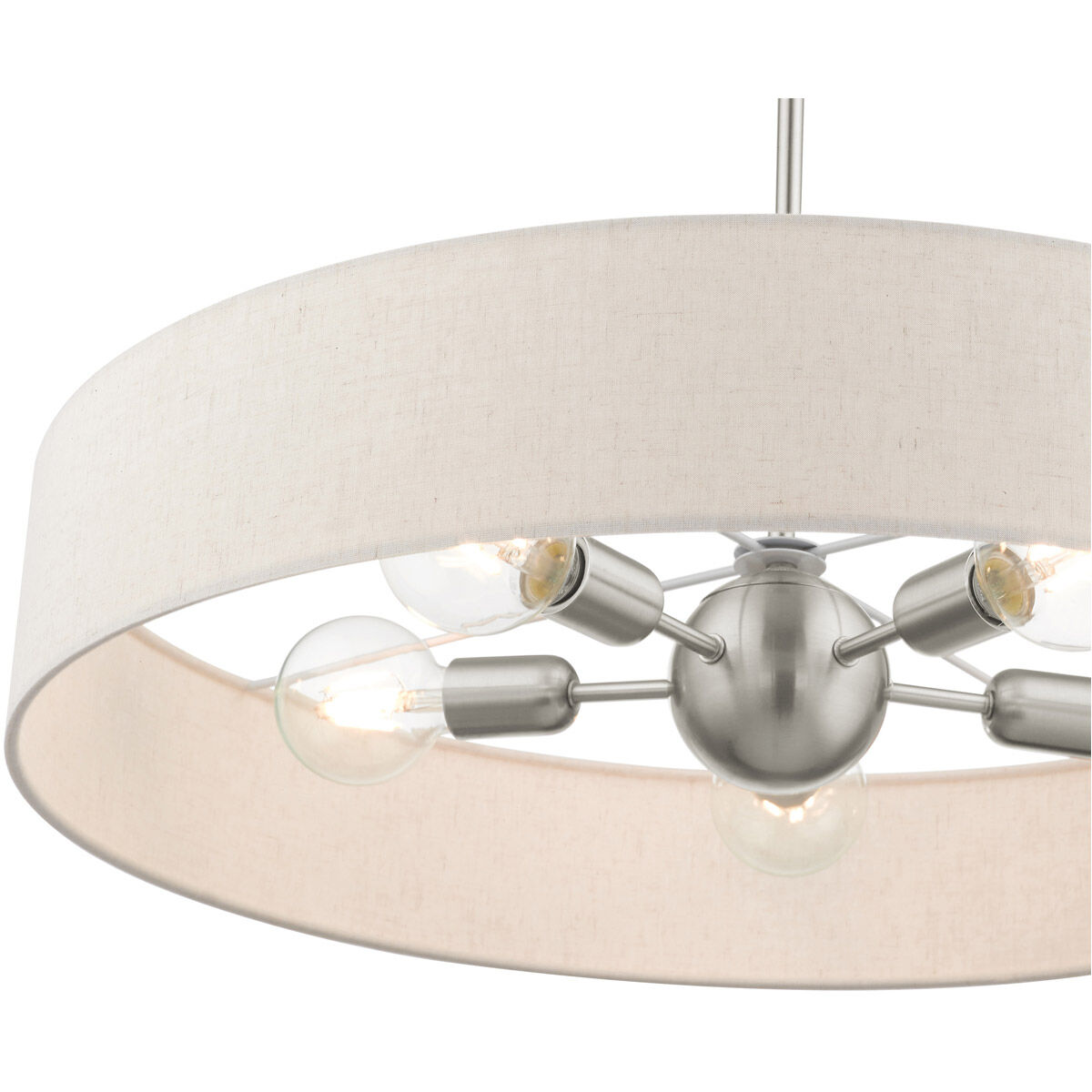 Venlo 5 Light 26 inch Brushed Nickel Pendant Ceiling Light