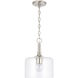 Carter 1 Light 10 inch Brushed Nickel Pendant Ceiling Light