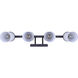 Britton 4 Light 28 inch Matte Black Vanity Fixture Wall Light
