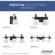 Preston 1 Light 7.5 inch Matte Black Bath Light Wall Light