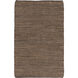 Country Jutes 36 X 24 inch Khaki, Dark Brown Rug
