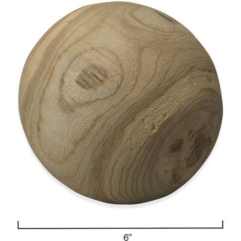 Malibu Natural Wood Wood Balls, Set of 3