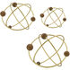 Anita Brown and Gold Decorative Ball