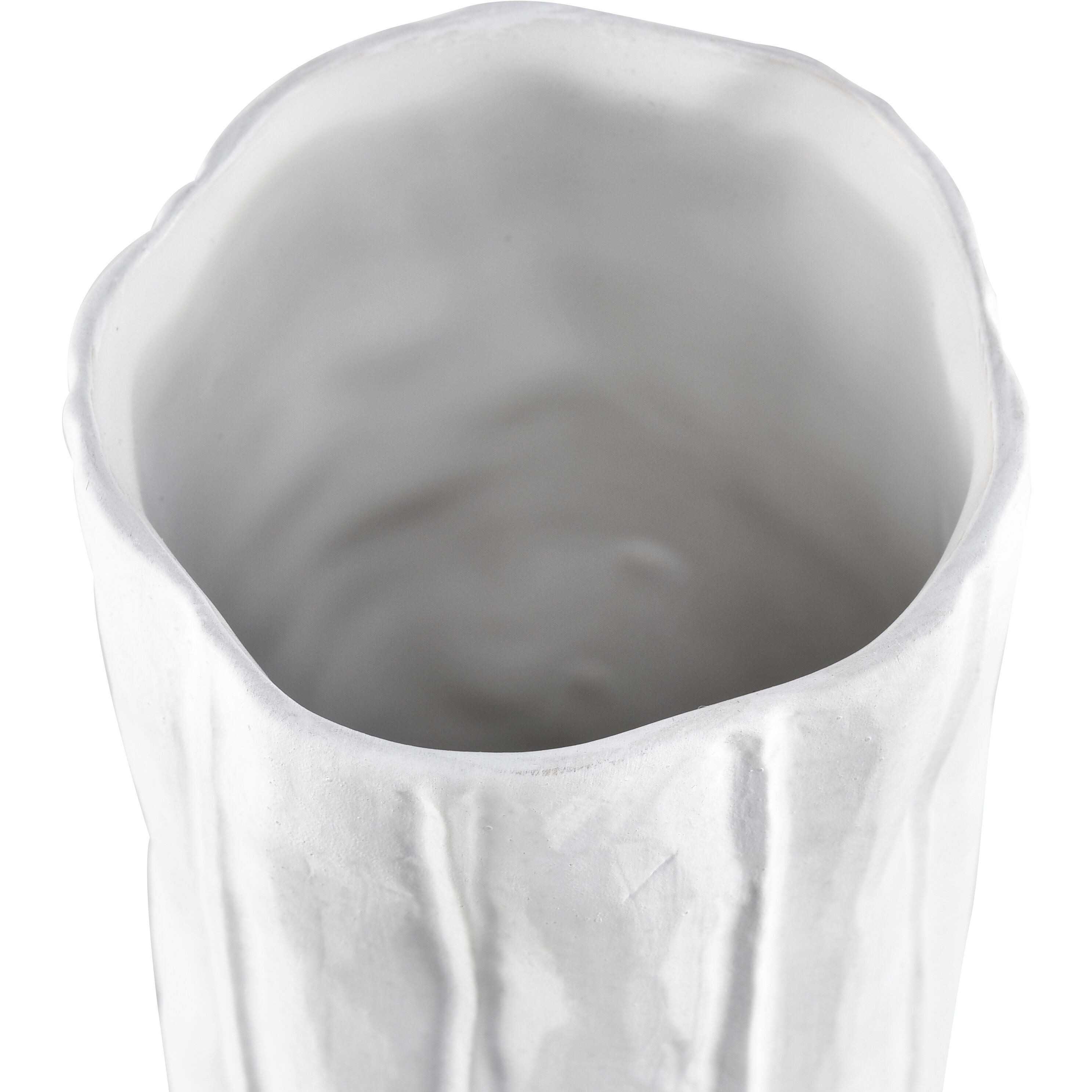 Clark 11.75 X 3.25 inch Vase in Matte White