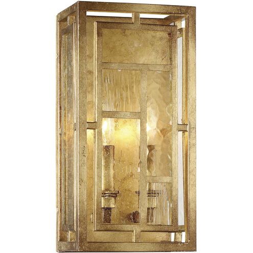 Edgemont Park 2 Light 7 inch Pandora Gold Leaf Wall Sconce Wall Light