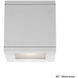 Rubix LED 5 inch White Outdoor Wall Light